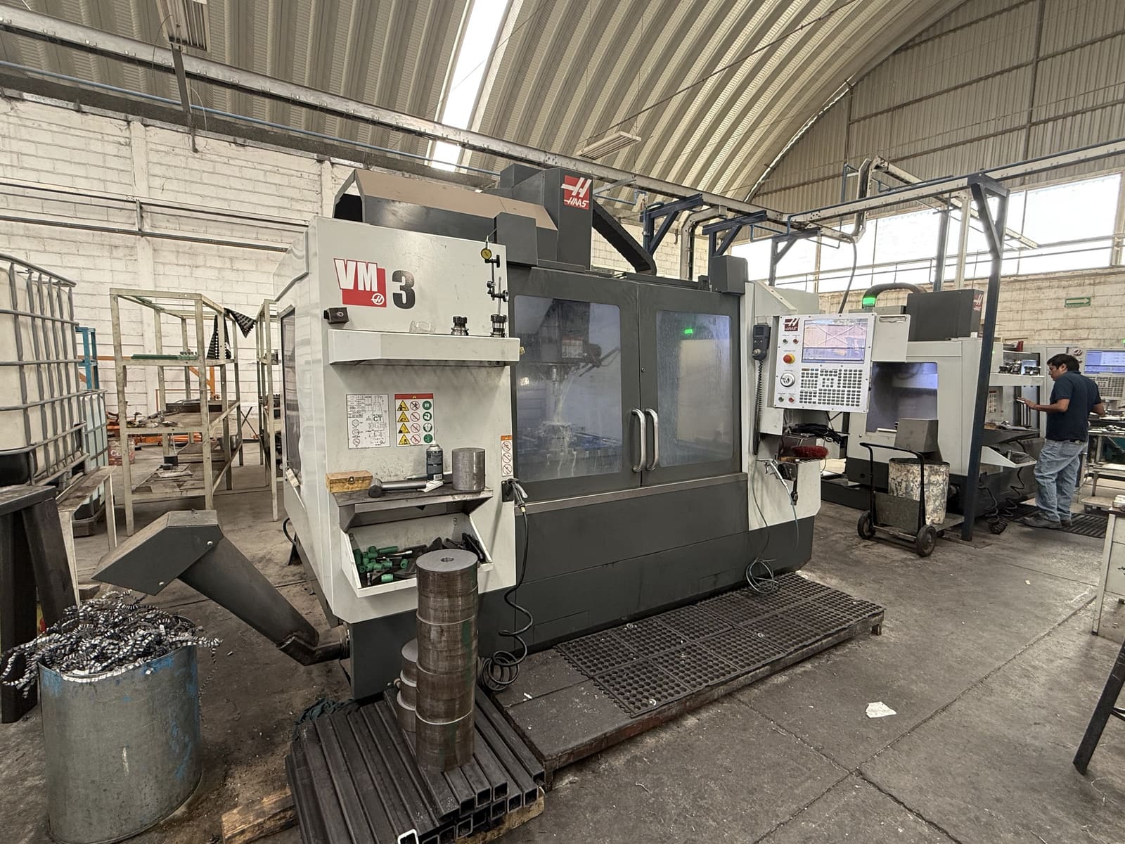 HAAS CNC machining center in our shop