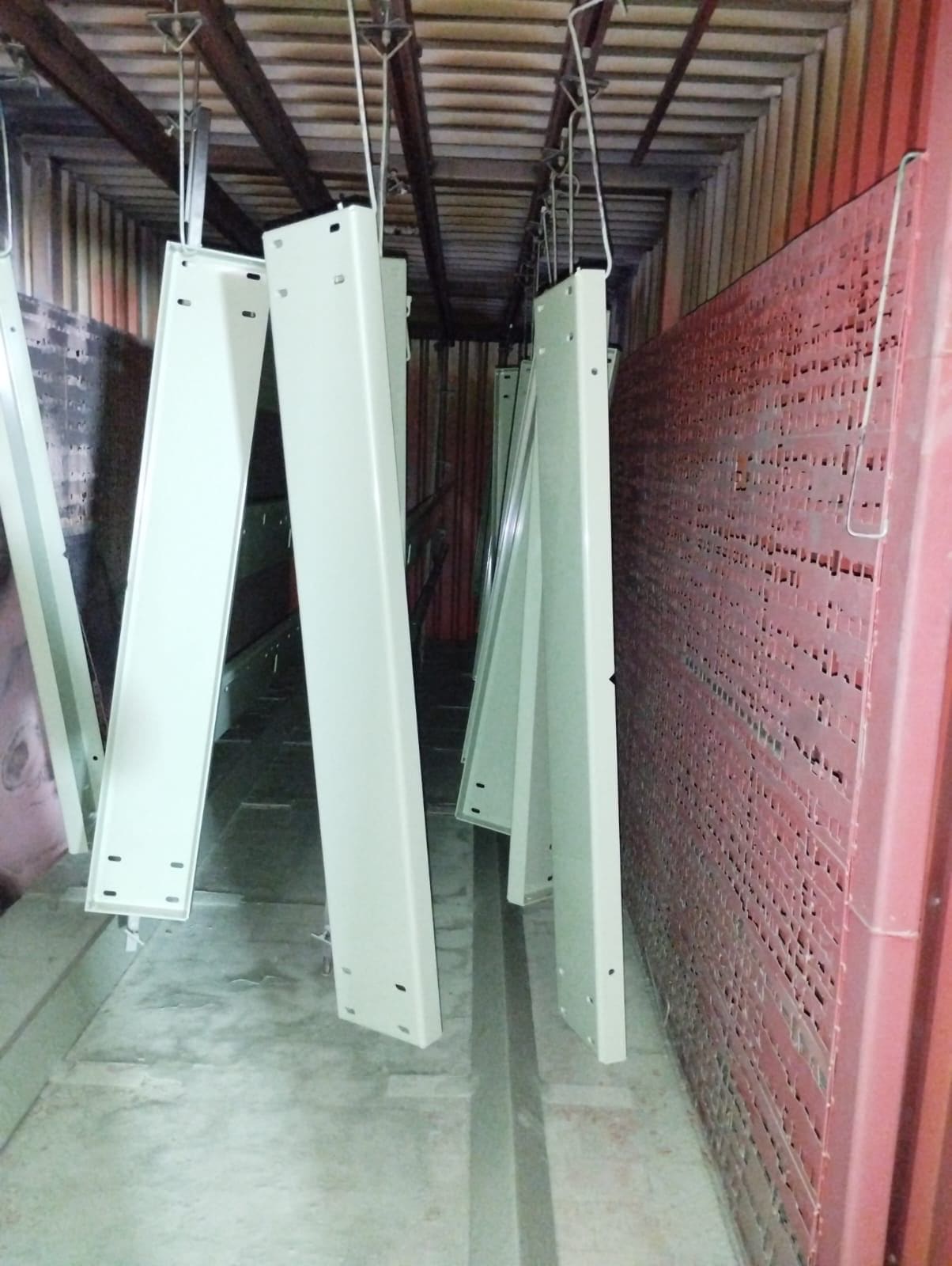 Powder-coated panels ready to install